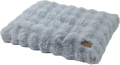Produktbild von Großes Hundebett, waschbar, grau, 90x60x10 cm, rutschfest, wasserdicht