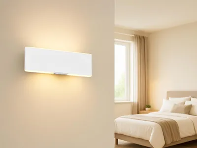 Produktbild von LED Akku Wandleuchte kabellos ohne Stromanschluss per USB aufladbar Weiß B: 22cm