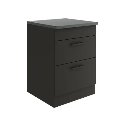 Produktbild von Optifit Kochfeldumbauschrank Madrid420 BxTxH 60 x 60 x 84,8 cm anthrazit matt zerlegt KUMA UC636-9+