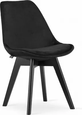 Produktbild von Moderner skandinavischer Stuhl für Küche und Esszimmer MILEO PREMIUM BLACK VELVET