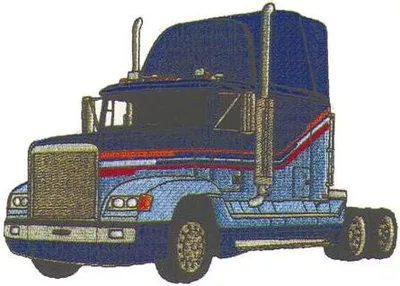 Produktbild von Rückenaufnäher - Truck - 08000 - Gr. ca. 25 x 20 cm - Patches Stick Applikation