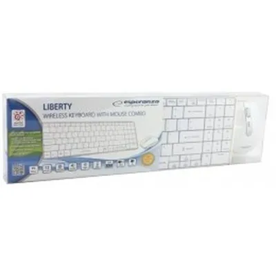 Image de Esperanza Ensemble sans fil 2,4 Ghz Usb Liberty Blanc