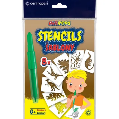 Immagine prodotto di Stencil per pennarelli soffianti AIR PENS G dinosauro