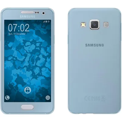 Produktbild von PhoneNatic Case kompatibel mit Samsung Galaxy A3 (A300) - hellblau Silikon Hülle 360° Fullbody Cover