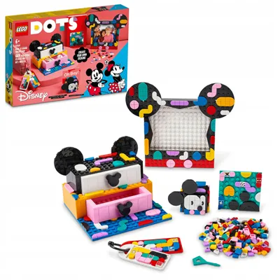 Produktbild von LEGO 41964 DOTS Micky & Minnie Kreativbox zum Schulanfang, 6-in-1 Bastelset