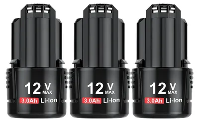 Obrázek produktu pro Náhradní baterie pro nářadí Bosch, kapacita 3000 mAh, kompatibilní s několika modely,3-pack 3000 mAh