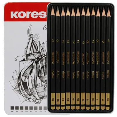 Produktbild von Kores BB92162, Multi, Schwarz, Rund, Grafische Zeichnung, Hobby, Büro, Schule, CE, Box