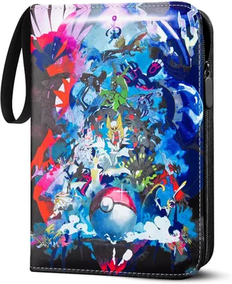 Produktbild von Karten Sammelalbum für Pokemon Karten,50 Seiten 400 Karten Kapazität Sammelkarten Album, PolyurethanTragbar Wasserdicht Halter Buch Heft Ordner