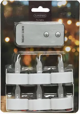 Produktbild von 6 Stück LED Teelichter mit Fernbedienung