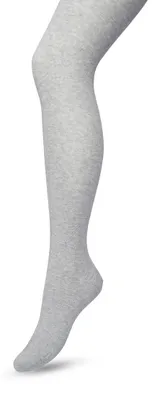 Produktbild von Bonnie Doon Damen-Strumpfhose aus Baumwolle, Hellgrau, Größe 40/42 L – Hervorragende Passform – Glatte Nähte – ®- – Bio-Baumwollstrumpfhose – Nachhaltige, hautfreundliche Baumwolle – Hellgrau meliert – BP051900.107