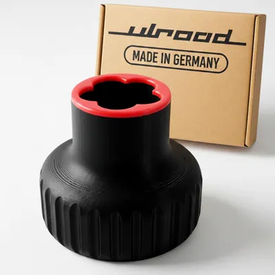 Produktbild von ULROAD passend für Monsieur Cuisine COMPACT Messerdrehhilfe Teiglöser Teigblume Zubehör Tool für Messer Mixtopf (rot)