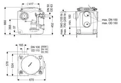 Produktbild von KESSEL 28514C Hebeanlage Aqualift 100