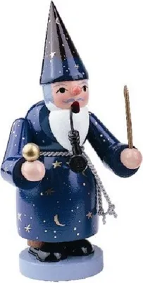 Produktbild von Zauberer (19cm) Räuchermann von Holzkunst Gahlenz