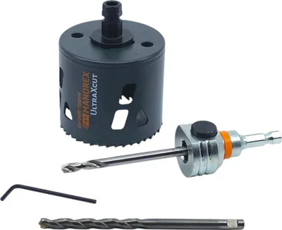 Produktbild von Mandrex | UltraXcut TCT Ø 76 mm - Bohrkrone mit Zentrierbohrer und Kollektor