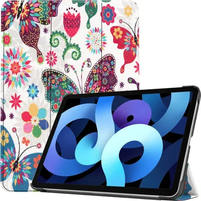 Produktbild von iPad Air (2020/2022) Hülle - Tri-Fold Ständer Klapphülle - Schmetterlinge