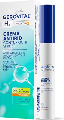 Produktbild von Gerovital Anti-Falten-Konturcreme für Augen und Lippen 15 ML