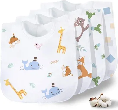 Produktbild von Famanu Baby-Lätzchen aus weicher Baumwolle - für Babys und Kleinkinder