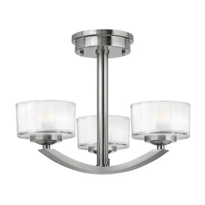 Produktbild von Elstead Meridian LED Deckenleuchte G9 3-fach Nickel gebürstet