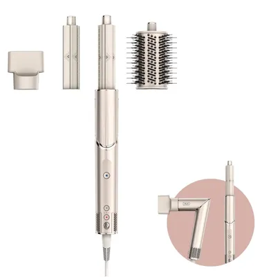 Produktbild von Lockenstab Föhnbürste Warmluftbürste - 3-in-1 - Auto-Wrap Locken - Champagner - Für alle Haartypen