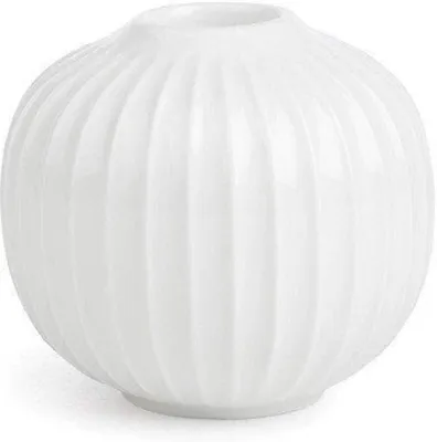 Image de Kähler Design - Hammershøi Bougeoir - Blanc, H 6,5 cm