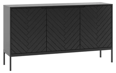 Produktbild von Buffet Daria mit 3 Türen, Schwarz, 151cm