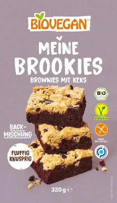 Obrázek produktu pro Biovegan Vegan Bezlepková moučná směs na Brownies se sušenkou (320g), 101470