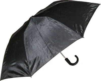 Produktbild von Automatik REGENSCHIRM Ø98cm SCHWARZ Teleskop 42-55cm Taschenregenschirm Taschenschirm Schirm 3429 (Schwarz)