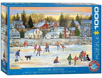 Zdjęcie produktu dla Puzzle 1000 Evening Skating by Bourque 6000-5439