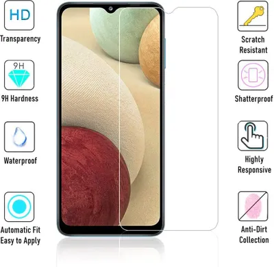 Produktbild von Schutzglas Glasfolie für Samsung Galaxy A12 5G Display Schutz Panzerfolie 9H