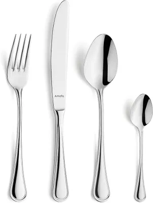 Produktbild von Haydn Besteck Set | 32-teilig | Besteckset für 8 Personen | Edelstahl Rostfrei | Spülmaschinenfest | Tafelbesteck