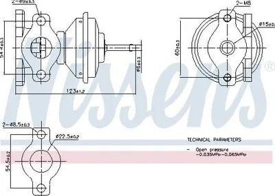 Produktbild von NISSENS 98471 AGR-Ventil für VW Transporter IV Bus (70B, 70C, 7DB, 7DK, 70J, 70K, 7DC, 7DJ) Abgasrückführungsventil