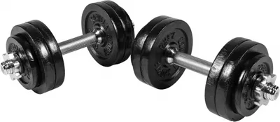Produktbild von GORILLA SPORTS® Kurzhantel Set - 30 kg, 2er Set, 12 Hantelscheiben, 2 Kurzhantelstangen mit 4 Sternverschlüssen, 30mm, Gusseisen, Rutschfest, Gerändelt, Schwarz - Kurzhanteln, Kurzhantelset