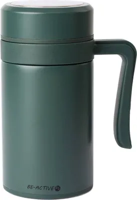 Zdjęcie produktu dla Kubek termiczny do Kawy Herbaty termos stalowy zielony 450ml