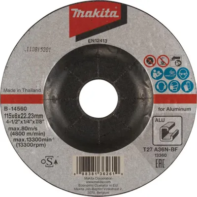 Immagine prodotto di Makita disco abrasivo 1 pz. - 115 mm - 22,23 mm - 6,0 mm
