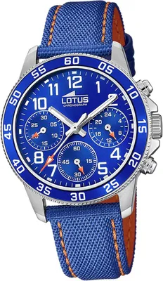 Obrázek produktu pro Lotus Leather Youth Kids náramkové hodinky Blue Orange Luxury Elegant Junior D2UL18581/6