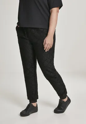 Immagine prodotto di Urban Classics - Pantaloni da jogging in pizzo da donna, nero - S