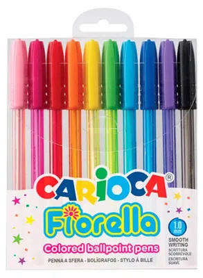 Obrázek produktu pro Carioca Fiorella, Spona, Kuličkové pero, Více, 10 kusů