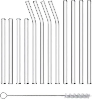Image de Lot de 12 petits tubes en verre transparents réutilisables