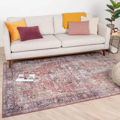 Produktbild von Volero - Teppich Vintage - Lugan Rot - 200x290 cm - Wohnzimmer, Esszimmer, Schlafzimmer - Klassik, Industrielle, Modern, Orientalisch
