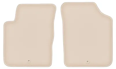 Produktbild von DURBAN Beige Velours-Fußmatten vorne für Kia Picanto I Schrägheck (2003-2011)