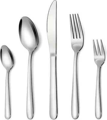 Produktbild von Famanu Besteckset 60-teilig für 12 Personen - Hochglanzpoliert, Edelstahl, Spülmaschinenfest