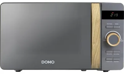 Image de Micro-ondes - DOMO - DO3420 - Gris finition bois - L 45,1 x P 34,7 x H 25,8 cm - 20 L - 5 niveaux de puissance - 700 W