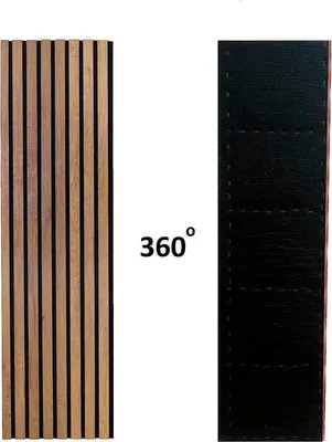 Produktbild von Famanu MDF-Wandpaneele für Innenwanddekoration - Geräuschabsorbierende 3D-Paneele - 0,42 m²