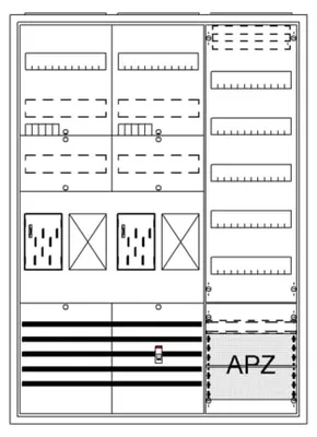 Imagen del producto de , armario eléctrico completo, modelo APBKE-IA372Z2R1V5A2, 1 unidad