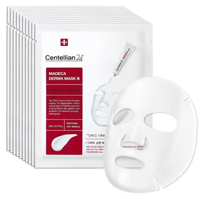 Produktbild von Centellian24 Madeca Derma Mask III Intensive Formula – K-Beauty Tuchmaske TECA-Komplex 10 x 23 ml