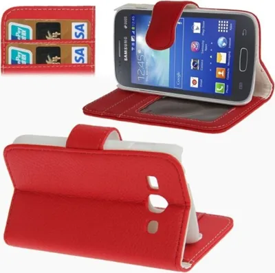 Produktbild von Schutzhülle (Flip Quer) für Handy Samsung Galaxy Ace 3 S7272 Rot