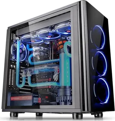 Produktbild von Thermaltake View 31 TG, Midi Tower, PC, Schwarz, ATX, micro ATX, Mini-ITX, SPCC, Gehärtetes Glas, Gaming