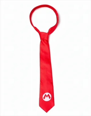 Produktbild von Krawatte mit „Super Mario Big M“-Abzeichen