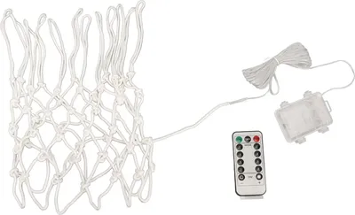 Zdjęcie produktu dla Siatka do koszykówki LED, regulowany pilot zdalnego sterowania, wymienny pasek świetlny do użytku nocnego na zewnątrz