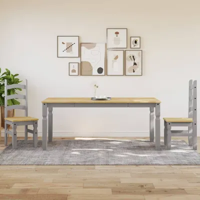 Produktbild von "2026 Aktion"Esstisch für 2-4 Personen - CLORIS - Küchentisch - Corona Grau 180x90x75 cm Massivholz Kiefer - NeuMöbel5022262